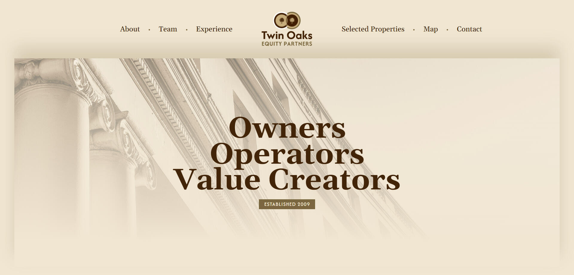 Twin Oaks Equity Partners Website Design