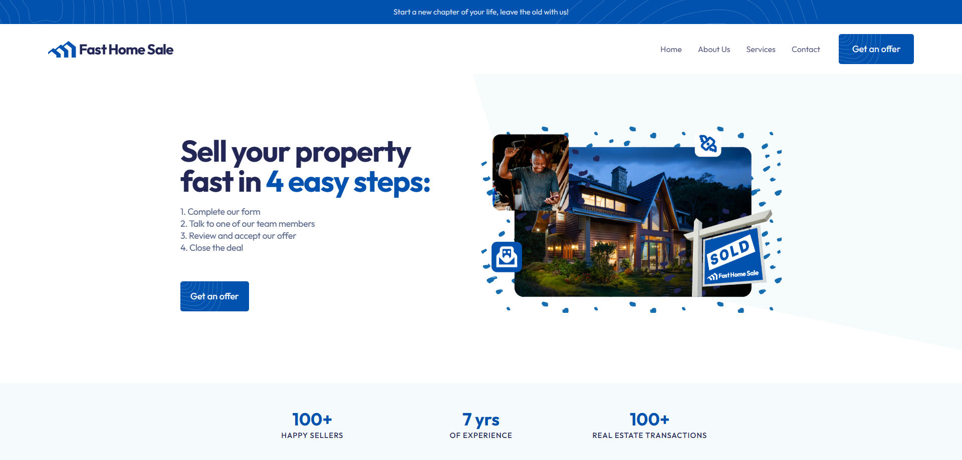 Fast Home Sale Website Design